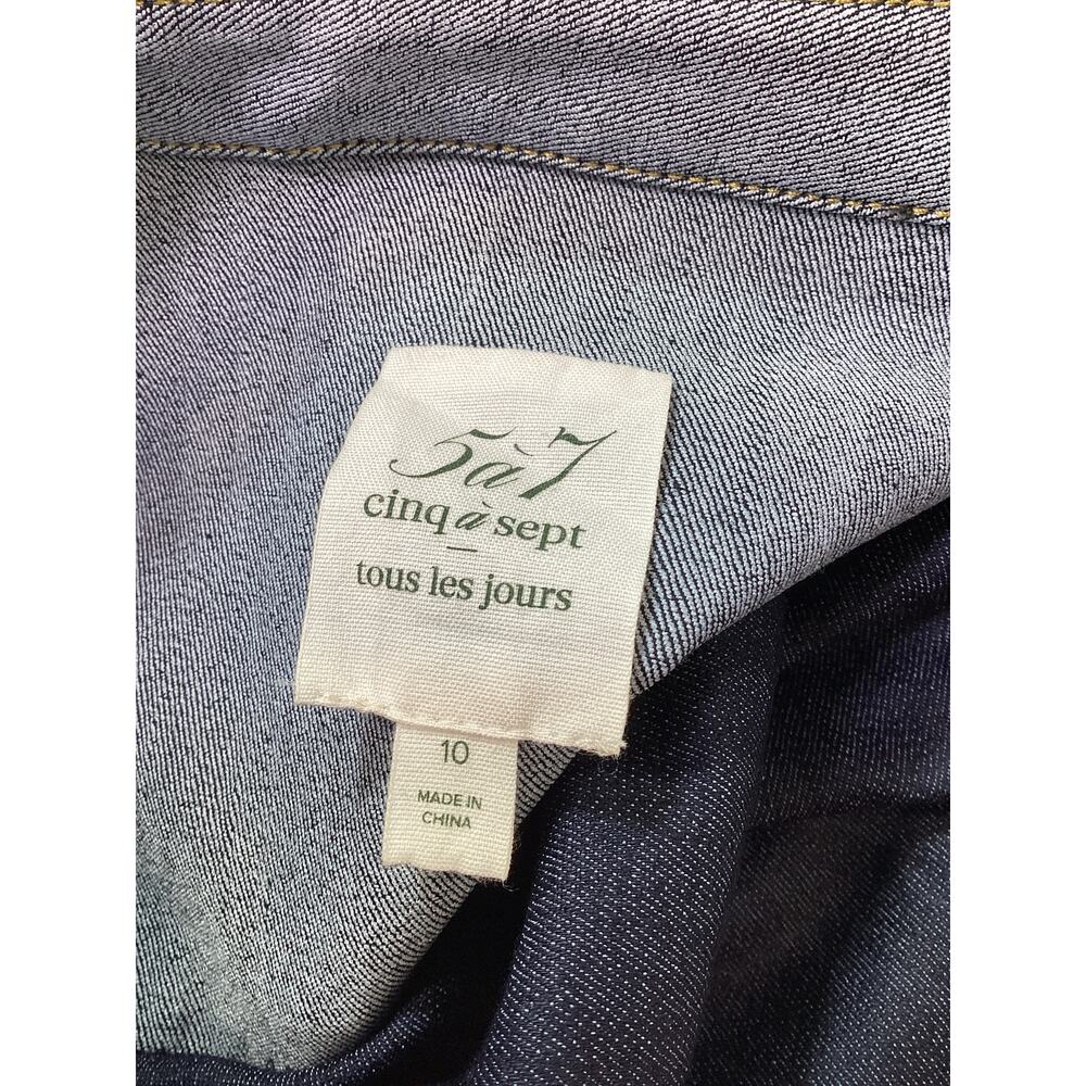 cinq a sept Light Blue Denim Shirt Dress with Tie Belt - Picture 4 of 5